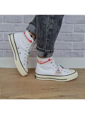 ❤️Converse Chuck 70 High Top Shoes 9.5 Womens Shoes Canvas White Sneaker A06845C